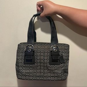 Black coach tote bag